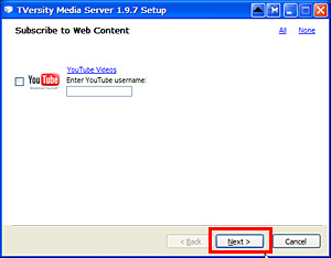 DLNAサーバー(TVersity)インストール